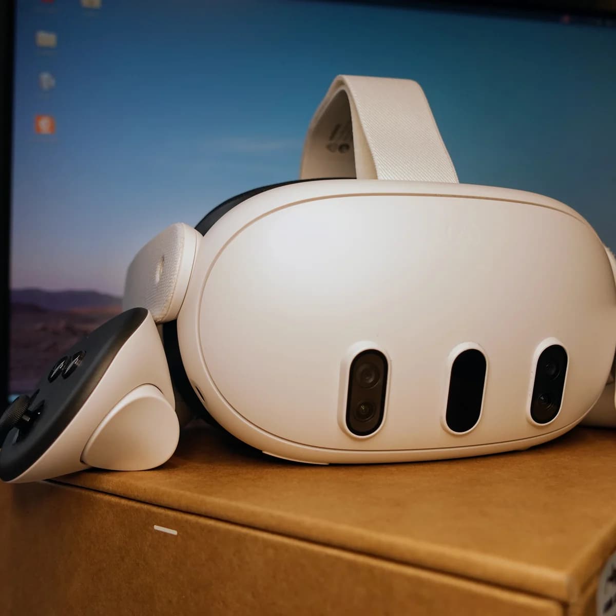 Visor de realidad virtual Meta Quest 3, el mismo modelo que usa MEPER en sus sesiones