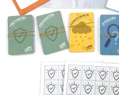 Cartas de prevención, consecuencia y situación del juego de riesgo psicosocial