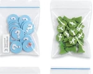 Bolsas de fichas de víctimas y de fuego del juego de brigada